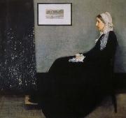 James Abbott Mcneill Whistler arrangemang i gratt och svart nr 1 konstnarens moder Germany oil painting artist